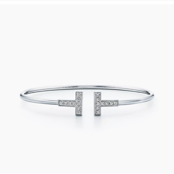 🎉HP x2🎉Tiffany diamond T wire bracelet - Picture 4 of 4
